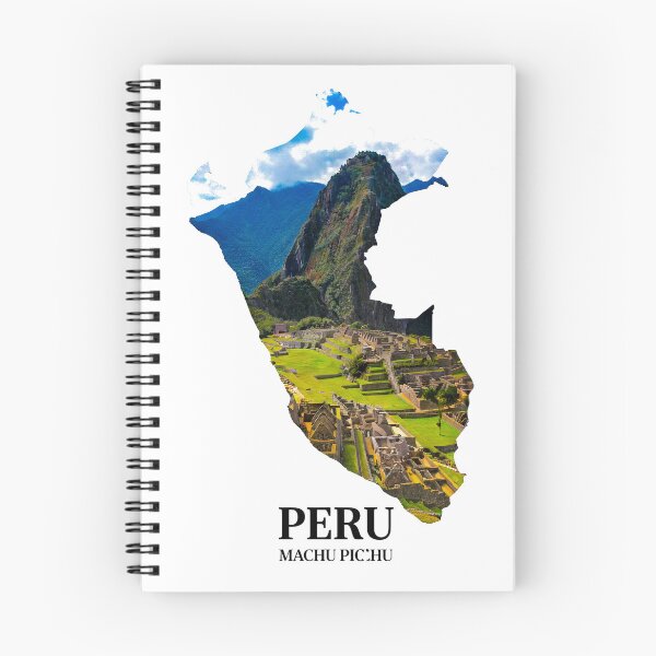 Item preview, Peru Map Machu Picchu and Ancient Inca Citadel Heritage Art designed and sold by AbulailArt.
