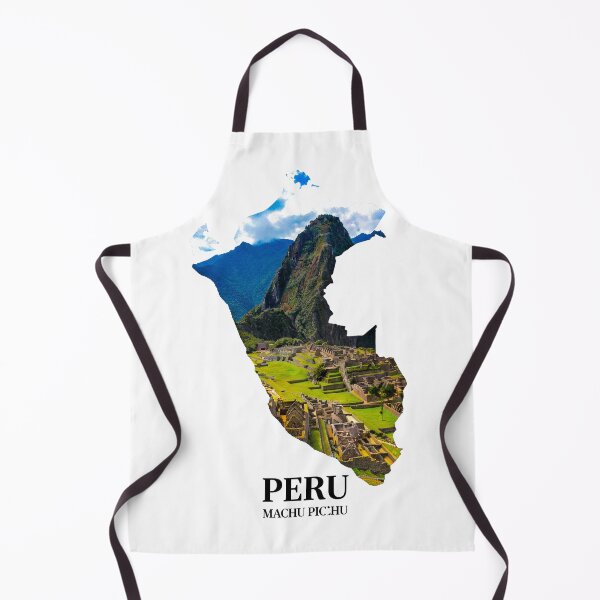 Item preview, Peru Map Machu Picchu and Ancient Inca Citadel Heritage Art designed and sold by AbulailArt.
