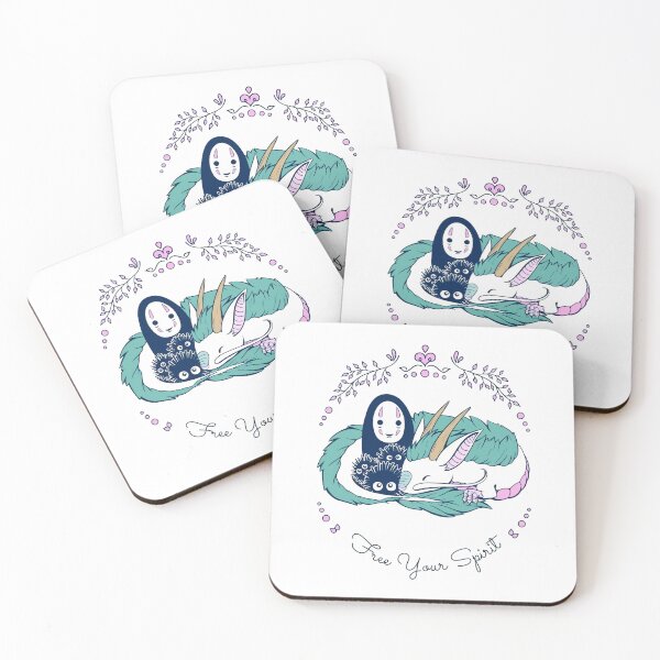 Item preview, Cute kawaii art -%[ghiblis]%- flying away dragon and black designed and sold by Wenddys.