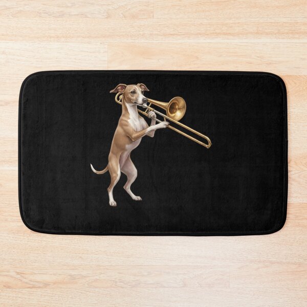 Item preview, Italian Greyhound Playing Trombone Player Trombonist Dog Lover designed and sold by DoodleTortle.