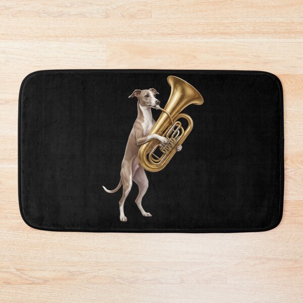 Item preview, Italian Greyhound Playing Tuba Player Tubaist Dog Lover designed and sold by DoodleTortle.