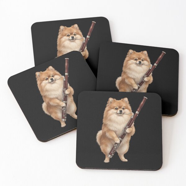 Item preview, Pomeranian Playing Bassoon Player Bassoonist Dog Lover designed and sold by TerryConnells.