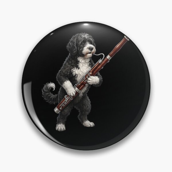 Item preview, Portuguese Water Dog Playing Bassoon Player Bassoonist Dog Lover designed and sold by TerryConnells.