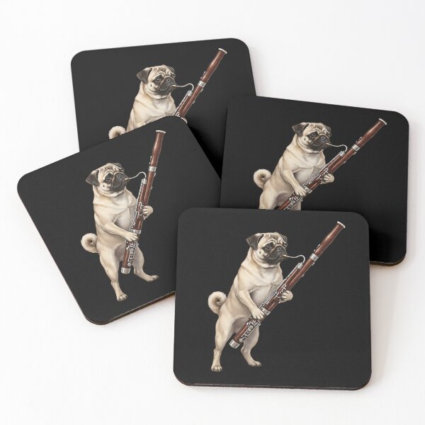 Item preview, Pug Playing Bassoon Player Bassoonist Dog Lover designed and sold by TerryConnells.