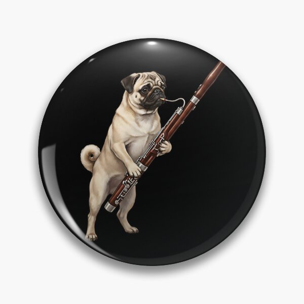 Item preview, Pug Playing Bassoon Player Bassoonist Dog Lover designed and sold by TerryConnells.