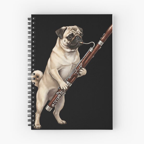 Item preview, Pug Playing Bassoon Player Bassoonist Dog Lover designed and sold by TerryConnells.