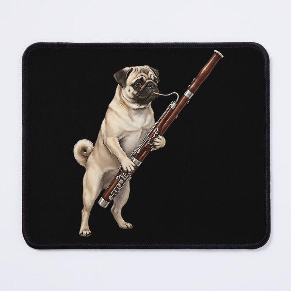Item preview, Pug Playing Bassoon Player Bassoonist Dog Lover designed and sold by TerryConnells.