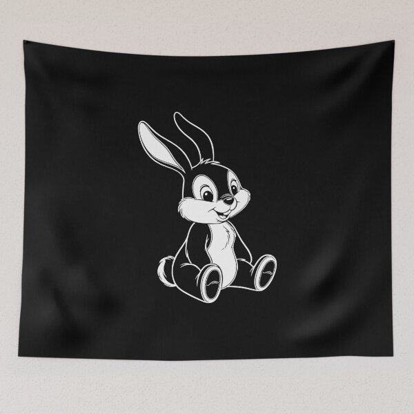 Item preview, Cute retro cartoon-style rabbit – Sweet woodland animal illustration designed and sold by Fuechse.