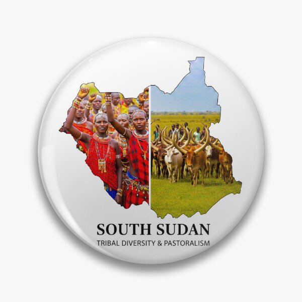 Item preview, South Sudan Map Tribal Diversity and Pastoralism Heritage Art designed and sold by AbulailArt.