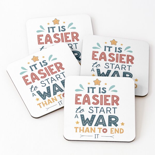 Item preview, It's easier to start war than to end it designed and sold by nimmitrends.