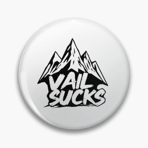 Item preview, Vail Sucks Mountain Parody – Funny Ski Resort Graphic Design designed and sold by MystiColo.