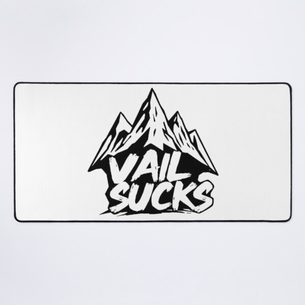 Item preview, Vail Sucks Mountain Parody – Funny Ski Resort Graphic Design designed and sold by MystiColo.