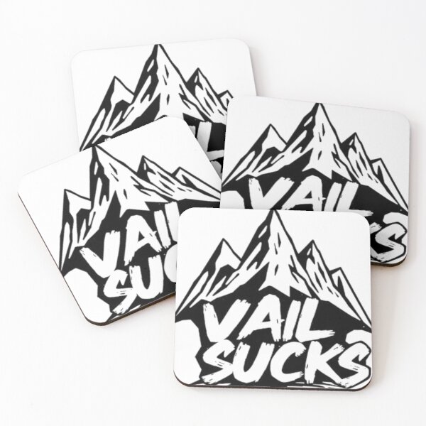 Item preview, Vail Sucks Mountain Parody – Funny Ski Resort Graphic Design designed and sold by MystiColo.