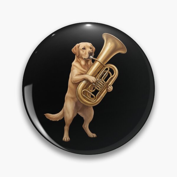 Item preview, Labrador Retriever Playing Tuba Player Tubaist Dog Lover designed and sold by DoodleTortle.