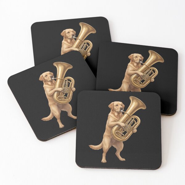 Item preview, Labrador Retriever Playing Tuba Player Tubaist Dog Lover designed and sold by DoodleTortle.