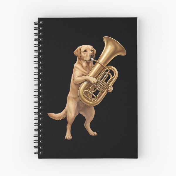 Item preview, Labrador Retriever Playing Tuba Player Tubaist Dog Lover designed and sold by DoodleTortle.