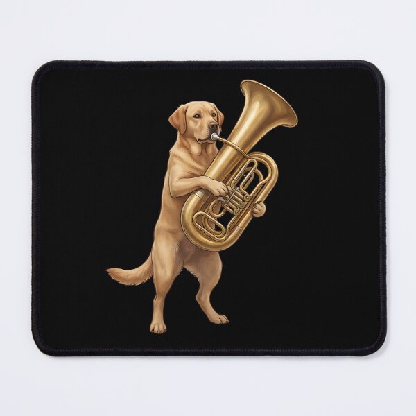 Item preview, Labrador Retriever Playing Tuba Player Tubaist Dog Lover designed and sold by DoodleTortle.