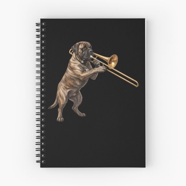 Item preview, Mastiff Playing Trombone Player Trombonist Dog Lover designed and sold by DoodleTortle.