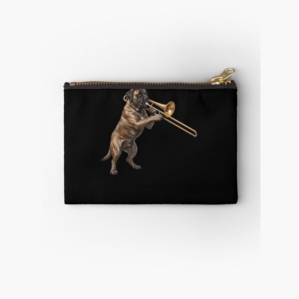Item preview, Mastiff Playing Trombone Player Trombonist Dog Lover designed and sold by DoodleTortle.