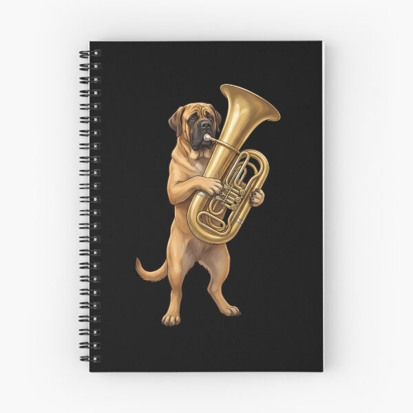Item preview, Mastiff Playing Tuba Player Tubaist Dog Lover designed and sold by DoodleTortle.