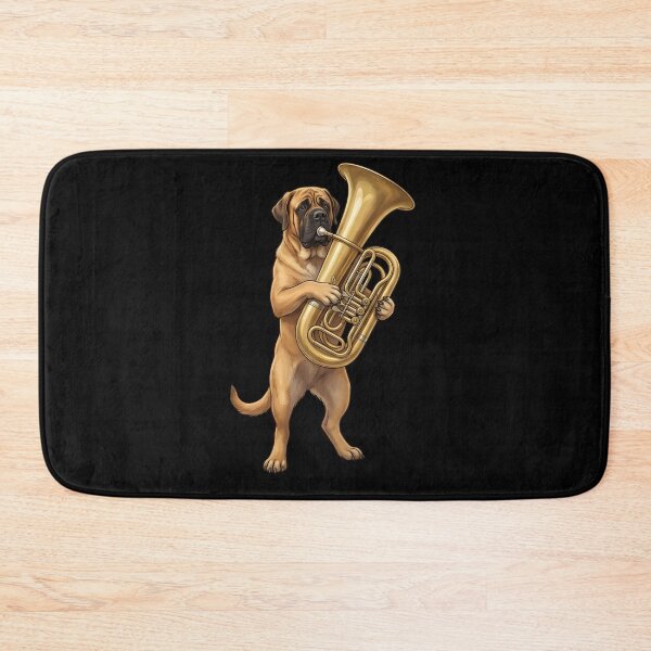 Item preview, Mastiff Playing Tuba Player Tubaist Dog Lover designed and sold by DoodleTortle.