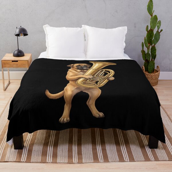 Item preview, Mastiff Playing Tuba Player Tubaist Dog Lover designed and sold by DoodleTortle.