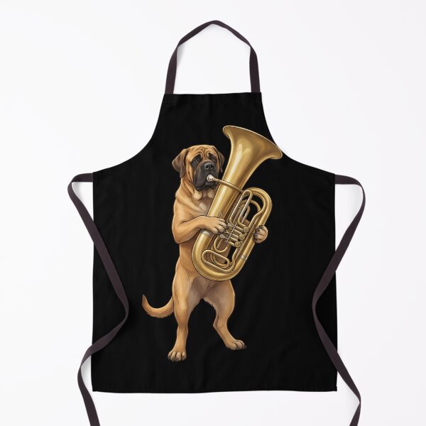 Item preview, Mastiff Playing Tuba Player Tubaist Dog Lover designed and sold by DoodleTortle.