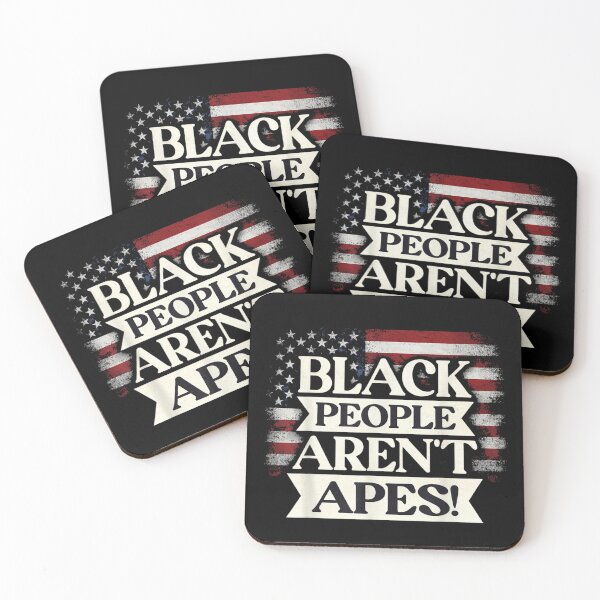 Item preview, Black People Aren't Apes Anti Racism Equality Civil Rights Human Rights designed and sold by EricCotanori.