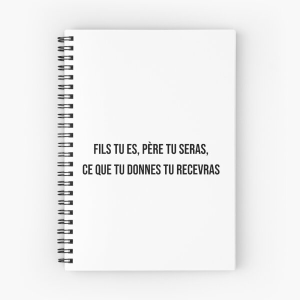 Item preview, Fils tu es, père tu seras ; ce que tu donnes tu recevras designed and sold by LiteraryQuotes.