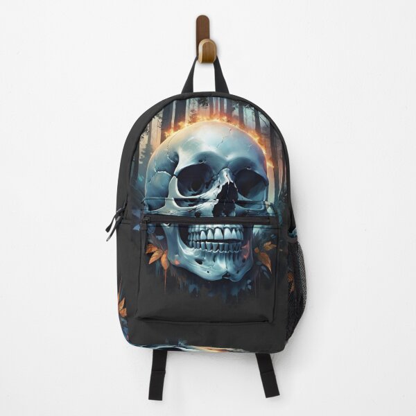 Item preview, Flaming Hellfire Skull - Biker Rock Spirit Art designed and sold by Totemica.