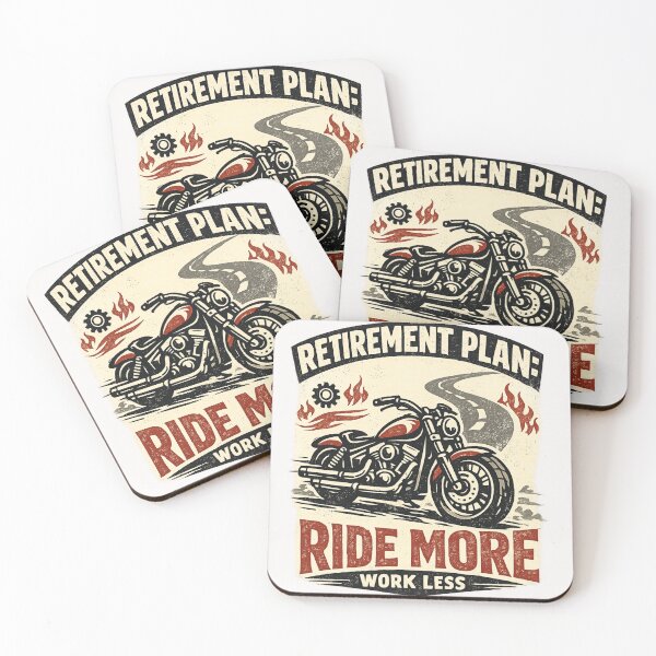 Item preview, Retirement Plan: Ride More Work Less Motorcycle Biker Retiree designed and sold by Pawsome Quotes.