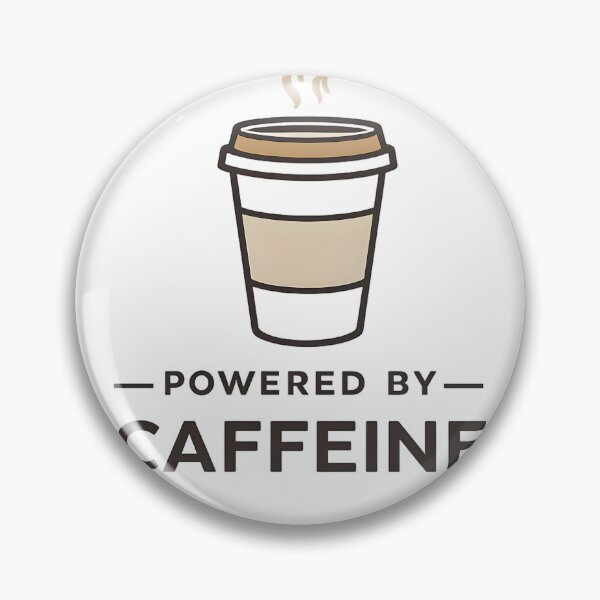 Item preview, Powered by Caffeine – Minimalist Coffee T-Shirt designed and sold by jahiggin.