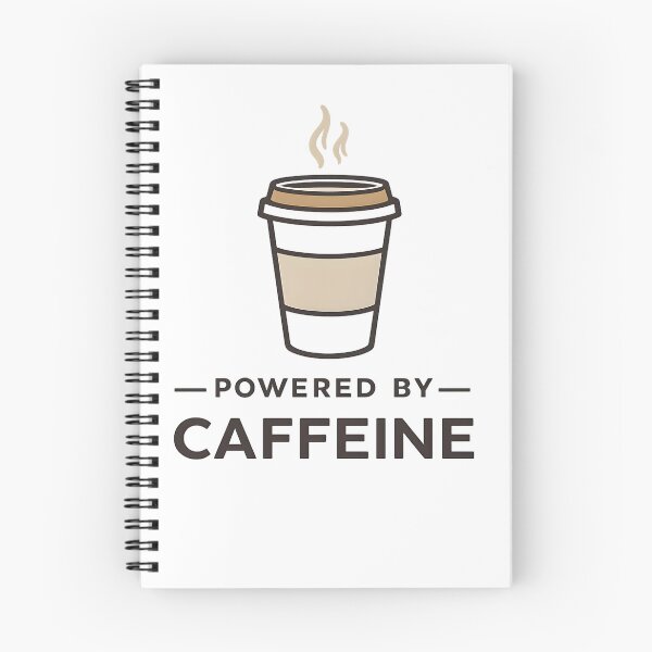 Item preview, Powered by Caffeine – Minimalist Coffee T-Shirt designed and sold by jahiggin.