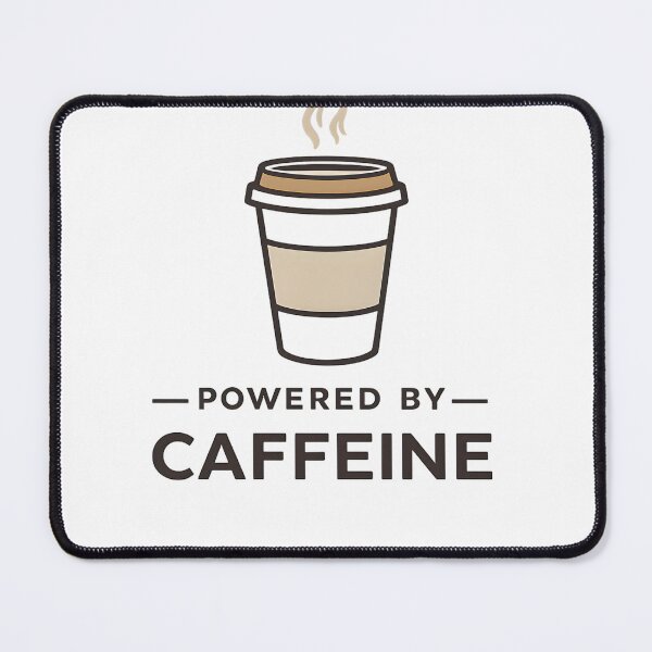 Item preview, Powered by Caffeine – Minimalist Coffee T-Shirt designed and sold by jahiggin.