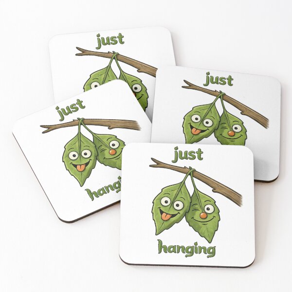 Item preview, Funny Just Hanging Cartoon Leaves designed and sold by madebysiwa.