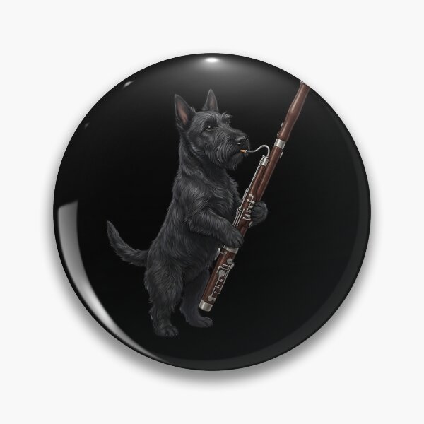 Item preview, Scottish Terrier Playing Bassoon Player Bassoonist Dog Lover designed and sold by TerryConnells.