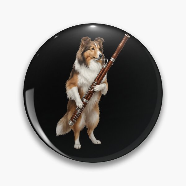Item preview, Shetland Sheepdog Playing Bassoon Player Bassoonist Dog Lover designed and sold by TerryConnells.
