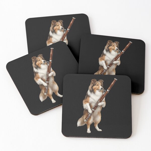 Item preview, Shetland Sheepdog Playing Bassoon Player Bassoonist Dog Lover designed and sold by TerryConnells.