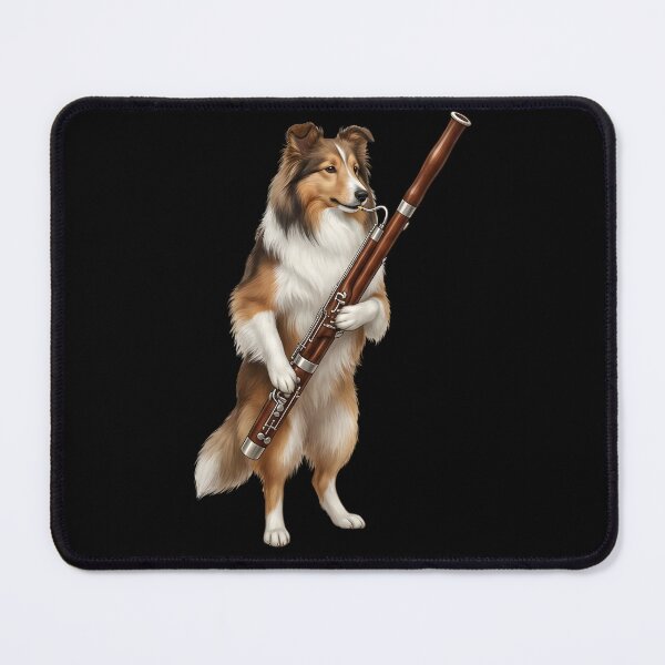 Item preview, Shetland Sheepdog Playing Bassoon Player Bassoonist Dog Lover designed and sold by TerryConnells.
