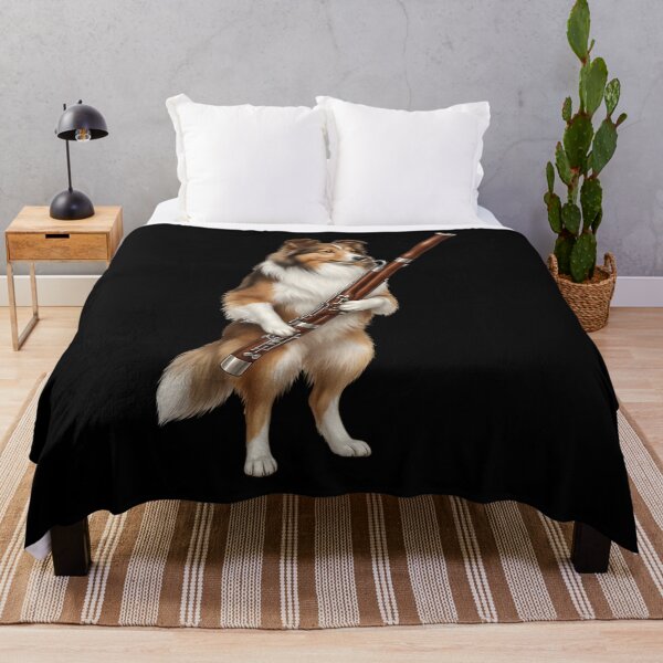 Item preview, Shetland Sheepdog Playing Bassoon Player Bassoonist Dog Lover designed and sold by TerryConnells.