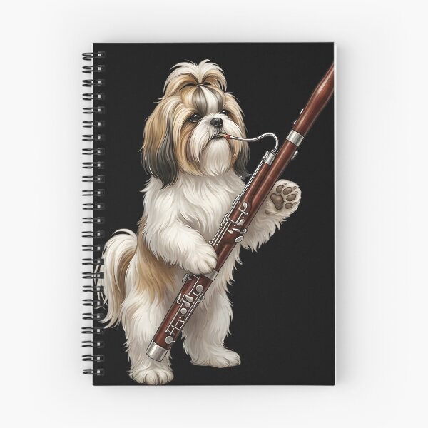 Item preview, Shih Tzu Playing Bassoon Player Bassoonist Dog Lover designed and sold by TerryConnells.