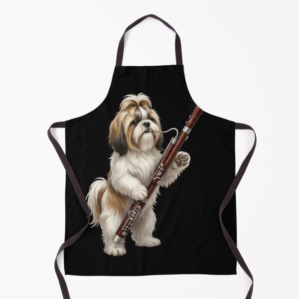Item preview, Shih Tzu Playing Bassoon Player Bassoonist Dog Lover designed and sold by TerryConnells.