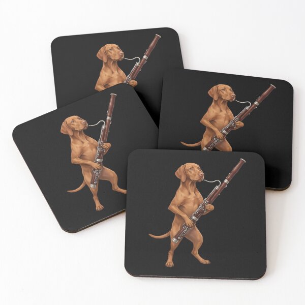 Item preview, Vizsla Playing Bassoon Player Bassoonist Dog Lover designed and sold by TerryConnells.