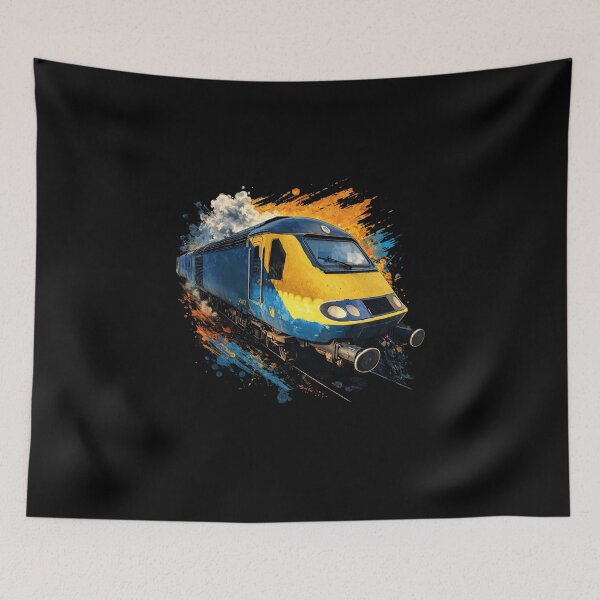 Item preview, Diesel Locomotive Illustration – Retro Train Graphic Art designed and sold by kozimster00.