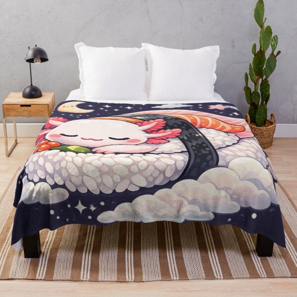 Item preview, Dreamy Sushi Creature Sleeping on Cloud Roll – Cute Pastel Food Fantasy Sticker designed and sold by MeghannsMinimalMeals.
