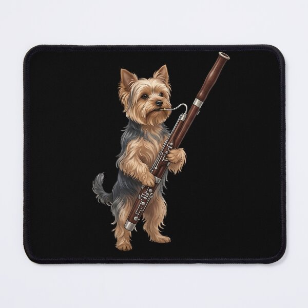 Item preview, Yorkshire Terrier Playing Bassoon Player Bassoonist Dog Lover designed and sold by TerryConnells.