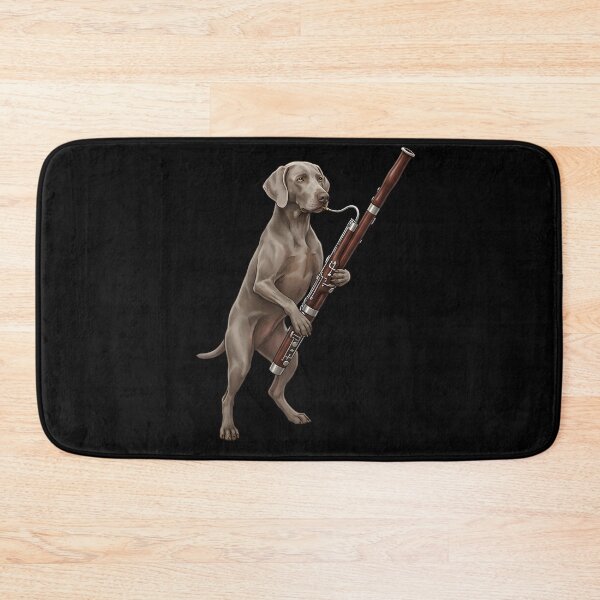 Item preview, Weimaraner Playing Bassoon Player Bassoonist Dog Lover designed and sold by TerryConnells.