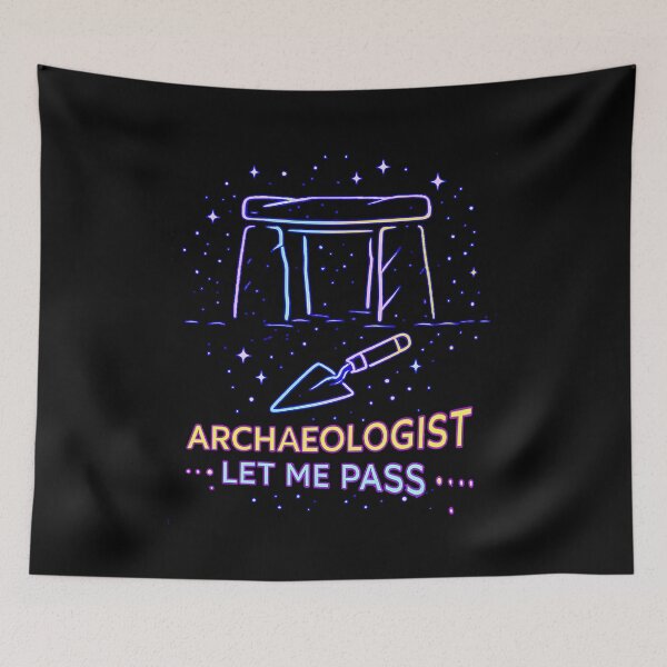 Item preview, Archaeologist Let Me Pass – Standing Stones & Trowel designed and sold by leyfinder.