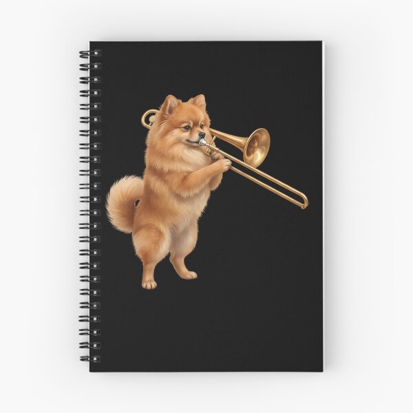 Item preview, Pomeranian Playing Trombone Player Trombonist Dog Lover designed and sold by DoodleTortle.