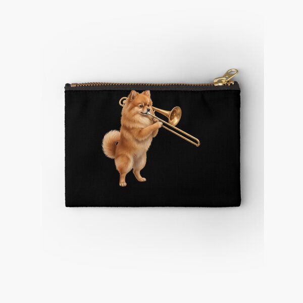 Item preview, Pomeranian Playing Trombone Player Trombonist Dog Lover designed and sold by DoodleTortle.